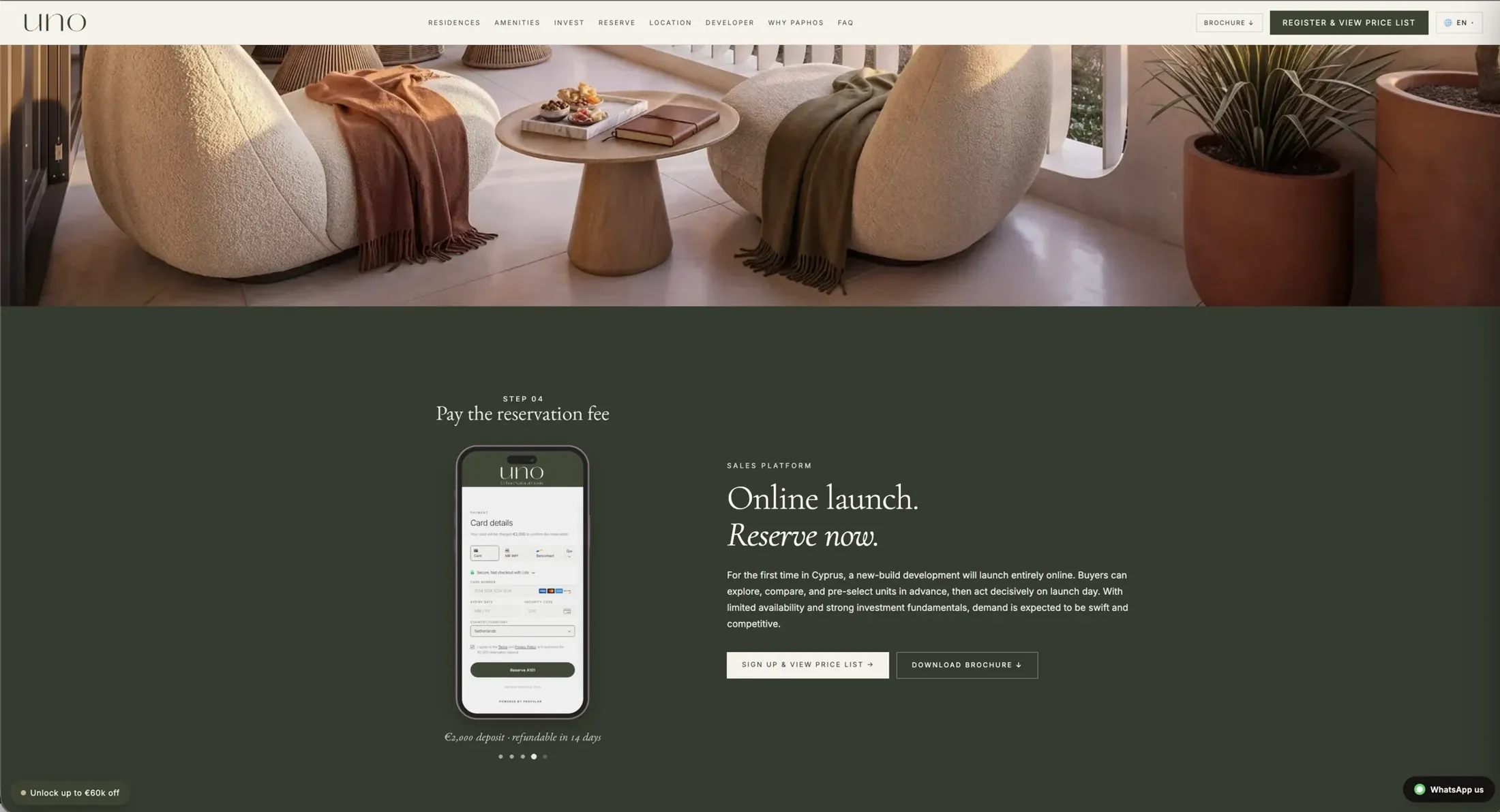 Online reservations